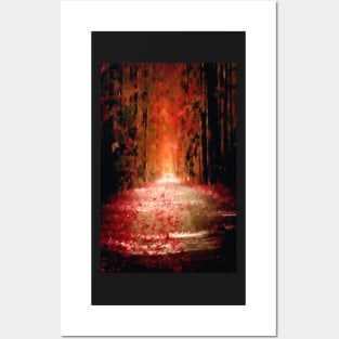 autumn dead fall pathway spiritual pagan gothic Posters and Art